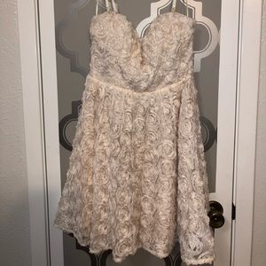 Beige Rose Dress